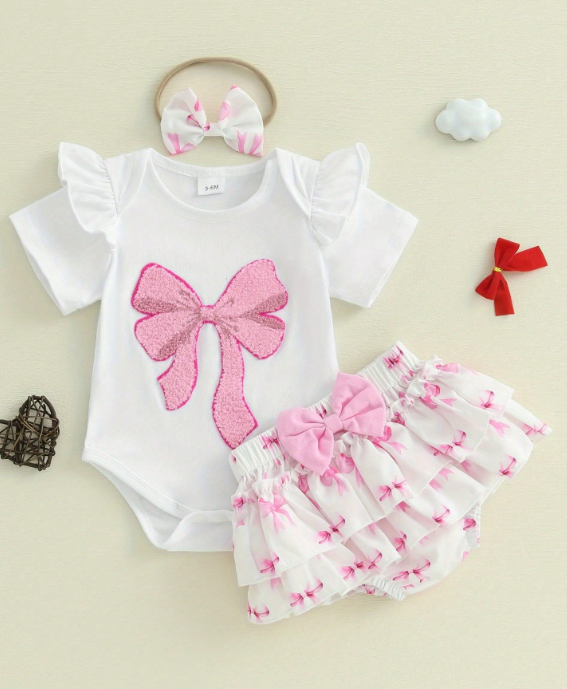 Conjunto de ropa de verano para bebés niñas
