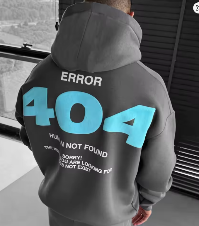 Sudadera con Capucha Harajuku Gráfica 404