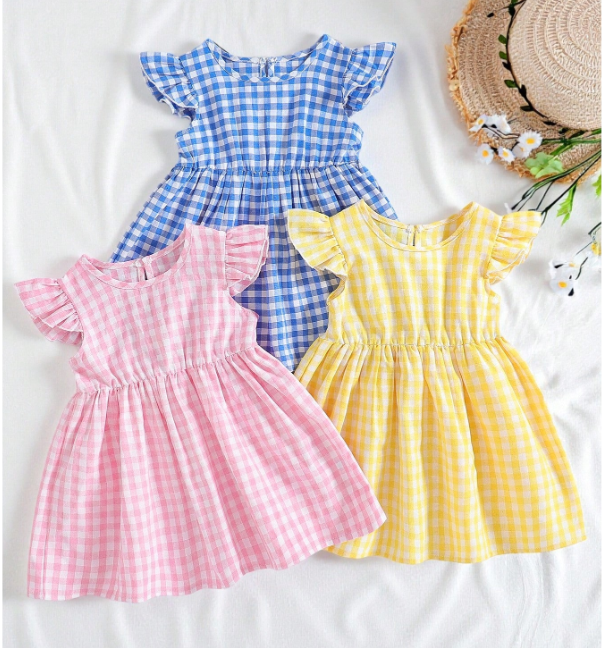 Set de vestidos de niña 3 piezas