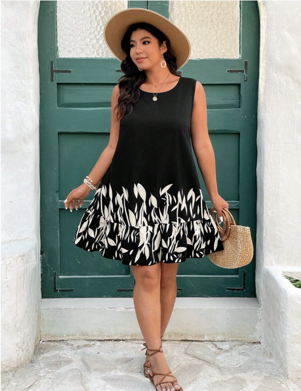 Vestido de mujer talla plus