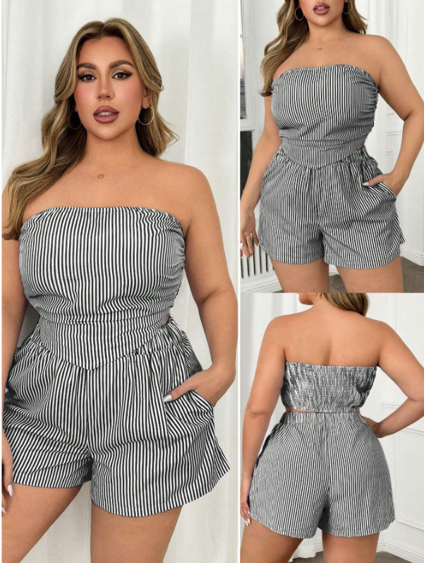Conjunto de 2 piezas de talla grande