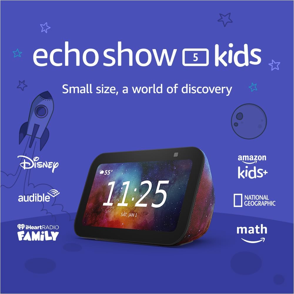 Echo Show 5 Kids Galaxia – Pantalla Inteligente Alexa