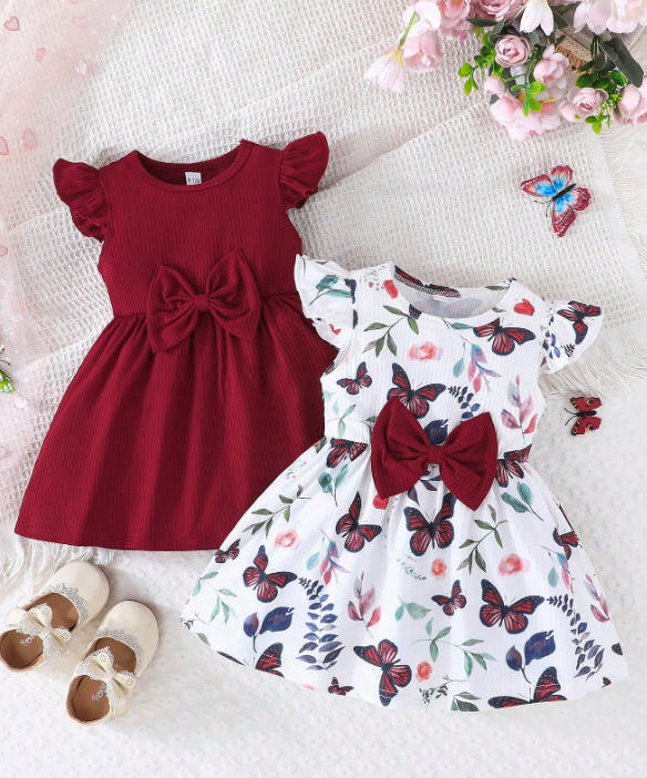Set de vestidos de niña 2 piezas