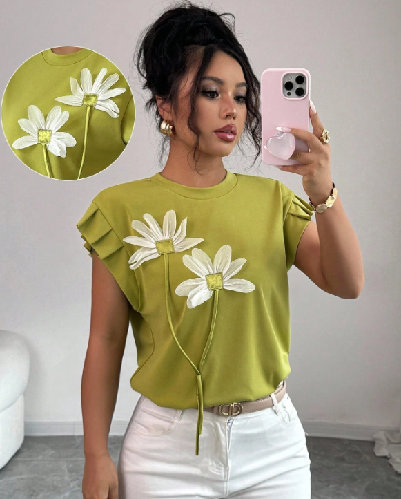 Camisa de mujer de manga corta